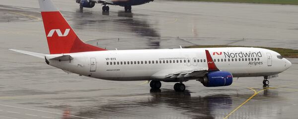 Самолет Boeing 737-8Q8 авиокомпании Nordwind в аэропорту Шереметьево Самолет Boeing 737-8Q8 авиокомпании Nordwind в аэропорту Шереметьево - Sputnik Արմենիա