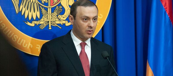 Пресс-конференция секретаря Совета безопасности Армении Армена Григоряна (26 июля 2019). Еревaн - Sputnik Արմենիա