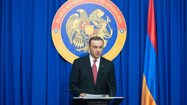 Пресс-конференция секретаря Совета безопасности Армении Армена Григоряна (26 июля 2019). Еревaн - Sputnik Армения