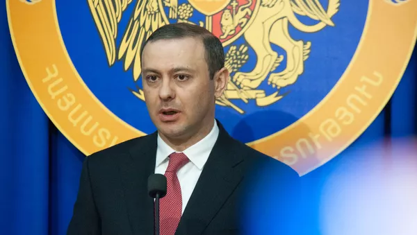 Пресс-конференция секретаря Совета безопасности Армении Армена Григоряна (26 июля 2019). Еревaн - Sputnik Армения