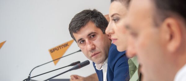 Пресс-конференция соучредителей общественной организации Правовой путь в мультимедийном пресс-центре Sputnik (26 июля 2019). Еревaн - Sputnik Армения