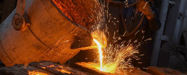 Производство шаров для рудных мельниц на медеплавильном заводе ACP, город Алаверди - Sputnik Армения