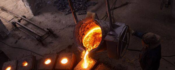 Производство шаров для рудных мельниц на медеплавильном заводе ACP, город Алаверди - Sputnik Արմենիա