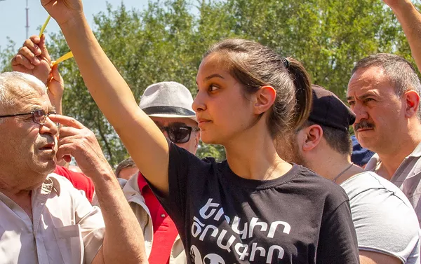 Гражданская акция АРФД перед мэрией столицы (31 июля 2019). Еревaн Гражданская акция АРФД перед мэрией столицы (31 июля 2019). Еревaн - Sputnik Армения