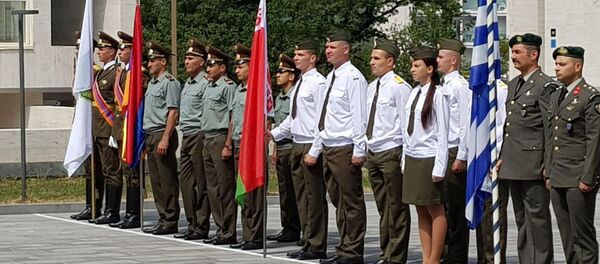 Военнослужащие стран - участниц Армейских игр 2019 на открытии соревнований Воин мира (3 августа 2019). Армения - Sputnik Армения
