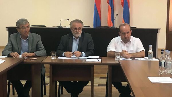 Выездное заседание рабочей группы по вопросам бездомных и учета времянок в Ширакской и Лорийской областей Армении (3 августа 2019). Гюмри - Sputnik Արմենիա
