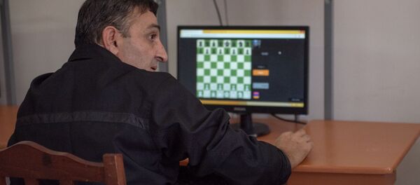 Участник международного шахматного турнира среди заключенных, заключенный в УИУ Армавир Акоб Мартиросян (5 августа 2019). Армавирская область - Sputnik Армения