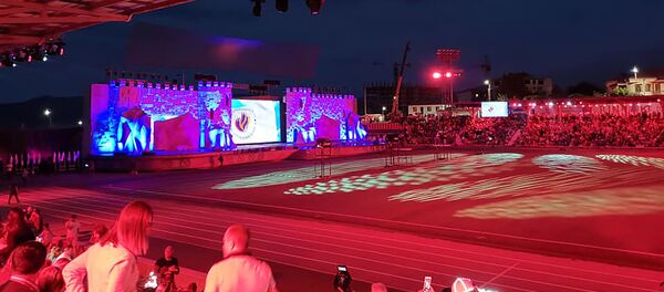 Республиканский стадион имени Степана Шаумяна перед началом 7-х Панармянских игр (6 августа 2019). Степанакерт - Sputnik Արմենիա