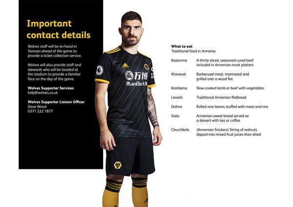 «Վուլվերհեմփթոնը» հուշել է երկրպագուներին՝ ինչ ուտել Երևանում «Վուլվերհեմփթոնը» հուշել է երկրպագուներին՝ ինչ ուտել Երևանում - Sputnik Արմենիա