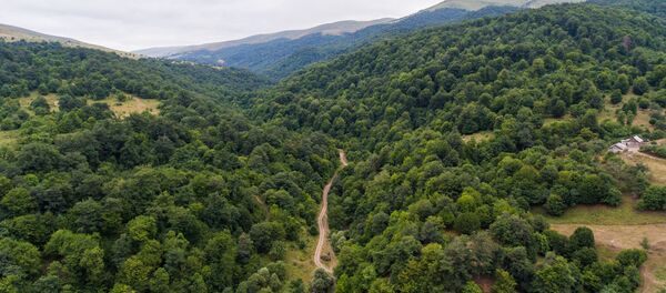 Дорога в село Калаван с высоты птичьего полета - Sputnik Արմենիա