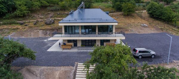 Гестхаус Time Land в селе Калаван с высоты птичьего полета Гестхаус Time Land в селе Калаван с высоты птичьего полета - Sputnik Արմենիա