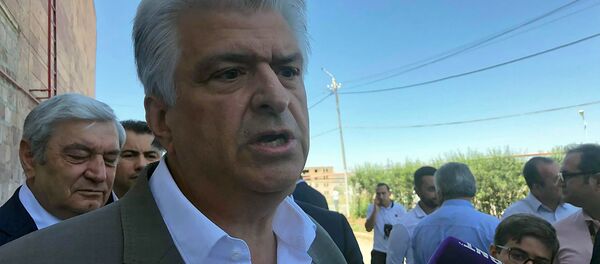 Вардан Сирмакеш ответил на вопросы журналистов на открытии хлопкопрядильной фабрики (10 августа 2019). Маралик - Sputnik Արմենիա