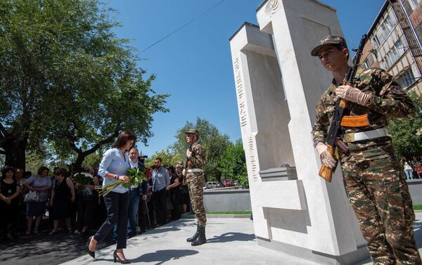 Открытие памятника героям апрельской войны (12 августа 2019). Мецамор - Sputnik Армения