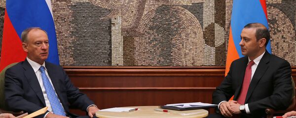 Встреча секретарей Совета безопасности Армении и России Армена Григоряна и Николая Патрушева (13 августа 2019). Еревaн - Sputnik Армения