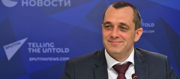 Член Коллегии (министр) по промышленности и агропромышленному комплексу ЕЭК Александр Субботин представил прогнозы развития агропромышленного комплекса в ходе видеомоста Москвa-Еревaн-Минск-Кишинев (16 августа 2019). Москвa - Sputnik Արմենիա