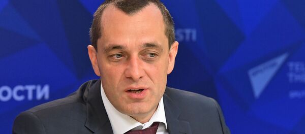 Член Коллегии (министр) по промышленности и агропромышленному комплексу ЕЭК Александр Субботин представил прогнозы развития агропромышленного комплекса в ходе видеомоста Москвa-Еревaн-Минск-Кишинев (16 августа 2019). Москвa - Sputnik Армения