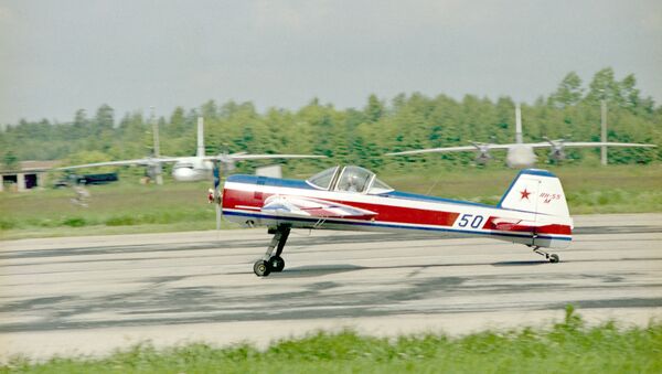 Спортивный самолет Як-55М. Аэродром в Кубинке. - Sputnik Армения
