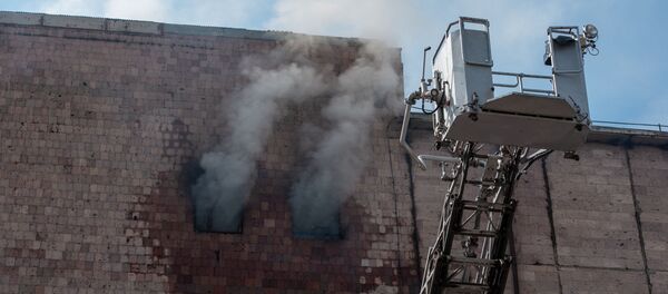 Пожар на холодильном комбинате Дзюник сарнаран - Sputnik Արմենիա