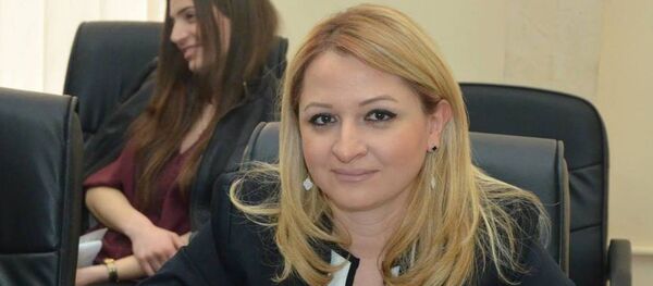 Диана Робертовна Галоян проректор АГЭУ по учебным работам - Sputnik Արմենիա