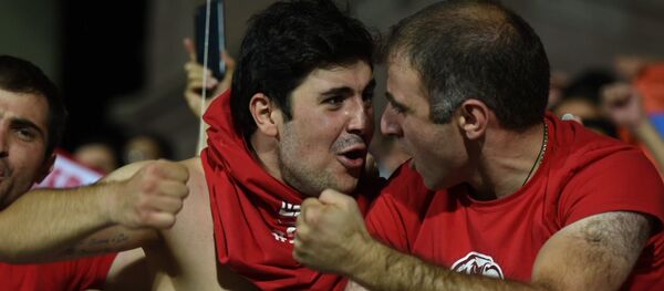 Болельщики на матче Арарат-Армения и Дюделанж (22.08.2019) Еревaн Болельщики на матче Арарат-Армения и Дюделанж (22.08.2019) Еревaн - Sputnik Армения