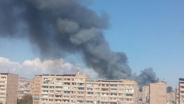Пожар в Ереване - Sputnik Արմենիա