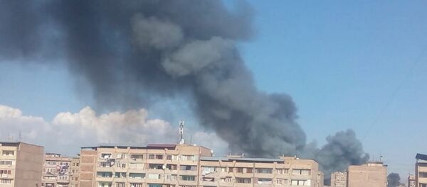 Пожар в Ереване - Sputnik Արմենիա