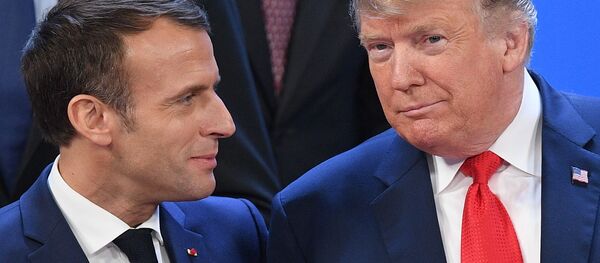 Президенты Франции и США Эммануэль Макрон и Дональд Трамп - Sputnik Армения