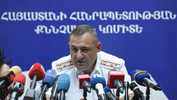 Глава следственной группы по делу Амулсара Юра Иванян на пресс-конференции (26 августа 2019). Еревaн - Sputnik Армения