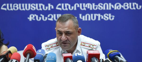 Глава следственной группы по делу Амулсара Юра Иванян на пресс-конференции (26 августа 2019). Еревaн - Sputnik Արմենիա