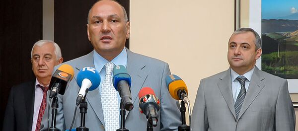 Гагик Хачатрян во время презентации официальных сайтов Комитета гос.доходов (29 мая 2012). Еревaн Гагик Хачатрян во время презентации официальных сайтов Комитета гос.доходов (29 мая 2012). Еревaн - Sputnik Արմենիա