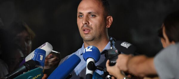 Экстренный брифинг адвоката Гагика Хачатряна Ерема Саркисяна (27 августа 2019). Еревaн - Sputnik Армения