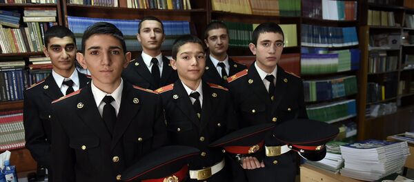 Кадеты военно-спортивного лицея им.Монте Мелконяна МО РА - Sputnik Армения