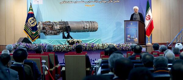 Президент Ирана Хасан Роухани во время презентации ЗРК иранского производства Бавар-373 (22 августа 2019). Иран Президент Ирана Хасан Роухани во время презентации ЗРК иранского производства Бавар-373 (22 августа 2019). Иран - Sputnik Արմենիա