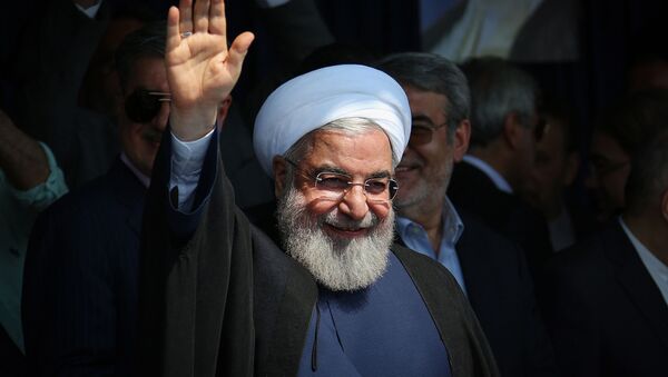 Президент Ирана Хасан Роухани во время обращения к гражданам (14 июля 2019). Ширвана - Sputnik Արմենիա