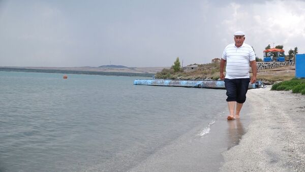 Гагик Гозеян переплыл озеро Севан за 8 часов - Sputnik Армения