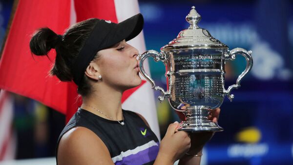Бьянка Андрееску — канадская теннисистка. Победительница Открытого чемпионата США 2019 - Sputnik Армения