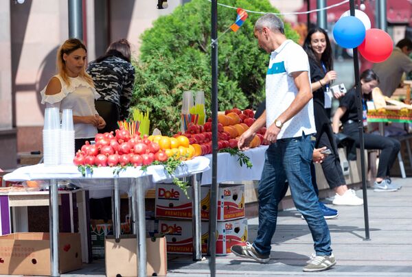 Гранаты и дудуки с матрешками и кокошниками: в Ереване отпраздновали День Москвы - Sputnik Армения