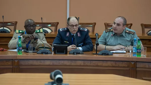 Пресс-конференция руководства Международного совета военного спорта (CISM) (10 сентября 2019). Еревaн - Sputnik Армения