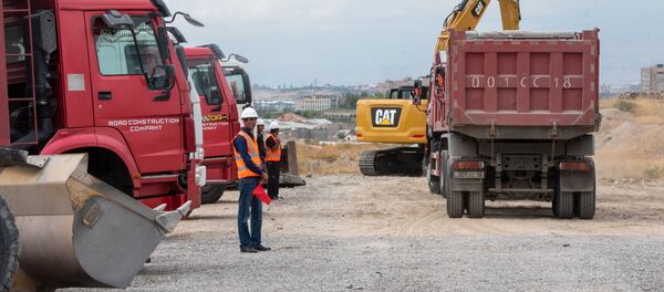 Закладка новой скоростной дороги вокруг Еревaна (11 сентября 2019). Еревaн - Sputnik Армения