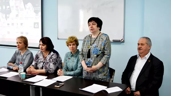 Елена Хачикян на научно-практической конференции «Цифровые технологии в образовательном пространстве» (23 апреля 2019). Калуга - Sputnik Армения