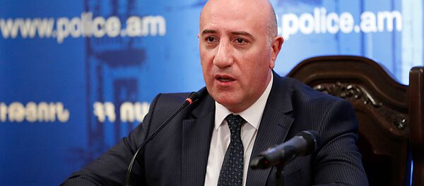 Исполняющий обязанности начальника полиции Арман Саркисян на заседании руководящего состава полиции (20 сентября 2019). Еревaн - Sputnik Армения
