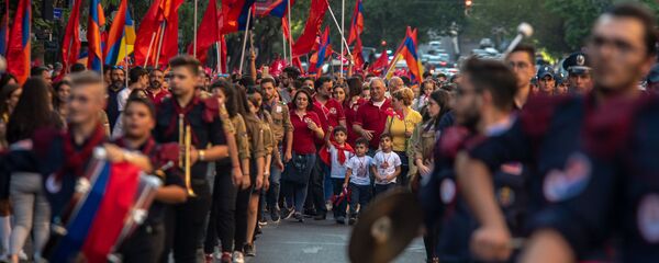 Праздничные гулянья в День Независимости Армении (21 сентября 2019). Ереван - Sputnik Армения