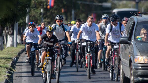Велосипедный марафон Велотон Ереван (22 сентября 2019). Ереван - Sputnik Արմենիա