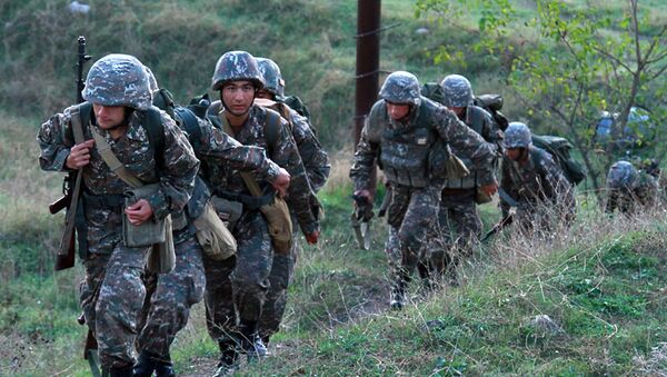 Военные учения Армии Обороны Карабаха - Sputnik Армения