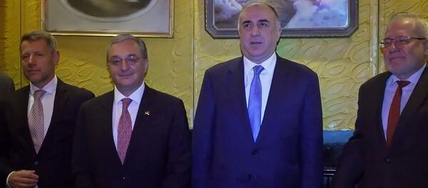 Встреча Министров иностранных дел Армении и Азербайджана Зограба Мнацаканяна и Эльмара Мамедъярова (23 сентября 2019). Нью Йорк - Sputnik Արմենիա