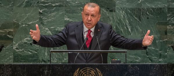 Выступление президента Турции Реджепа Тайипа Эрдогана на 74-й Генеральной Ассамблее ООН (24 сентября 2019). Нью Йорк Выступление президента Турции Реджепа Тайипа Эрдогана на 74-й Генеральной Ассамблее ООН (24 сентября 2019). Нью Йорк - Sputnik Армения