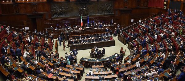 Палата депутатов Италии перед началом выступления премьер-министра Джузеппе Конте (9 сентября 2019). Рим Палата депутатов Италии перед началом выступления премьер-министра Джузеппе Конте (9 сентября 2019). Рим - Sputnik Армения