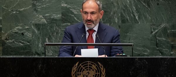 Выступление премьер-министра Армении Никола Пашиняна на 74-й сессии Генассамблеи ООН (25 сентября 2019). Нью-Йорк Выступление премьер-министра Армении Никола Пашиняна на 74-й сессии Генассамблеи ООН (25 сентября 2019). Нью-Йорк - Sputnik Армения