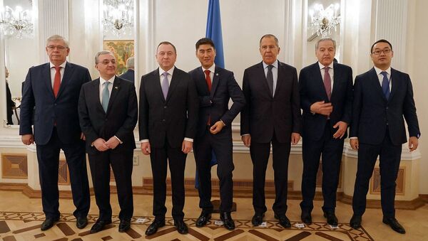 Встреча Министров иностранных дел стран-членов ОДКБ в рамках 74-й сессии Генеральной Ассамблеи ООН (27 сентября 2019). Нью-Йорк - Sputnik Армения