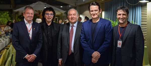 Президент Армен Саркисян встретился с составом Deep Purple - Sputnik Армения